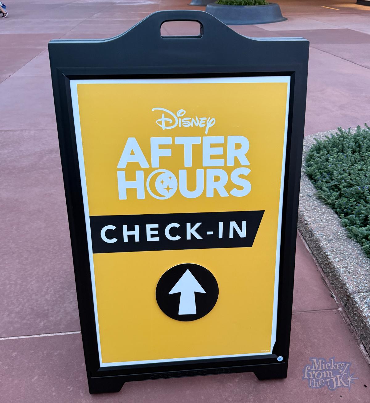 Disney After Hours Check-In