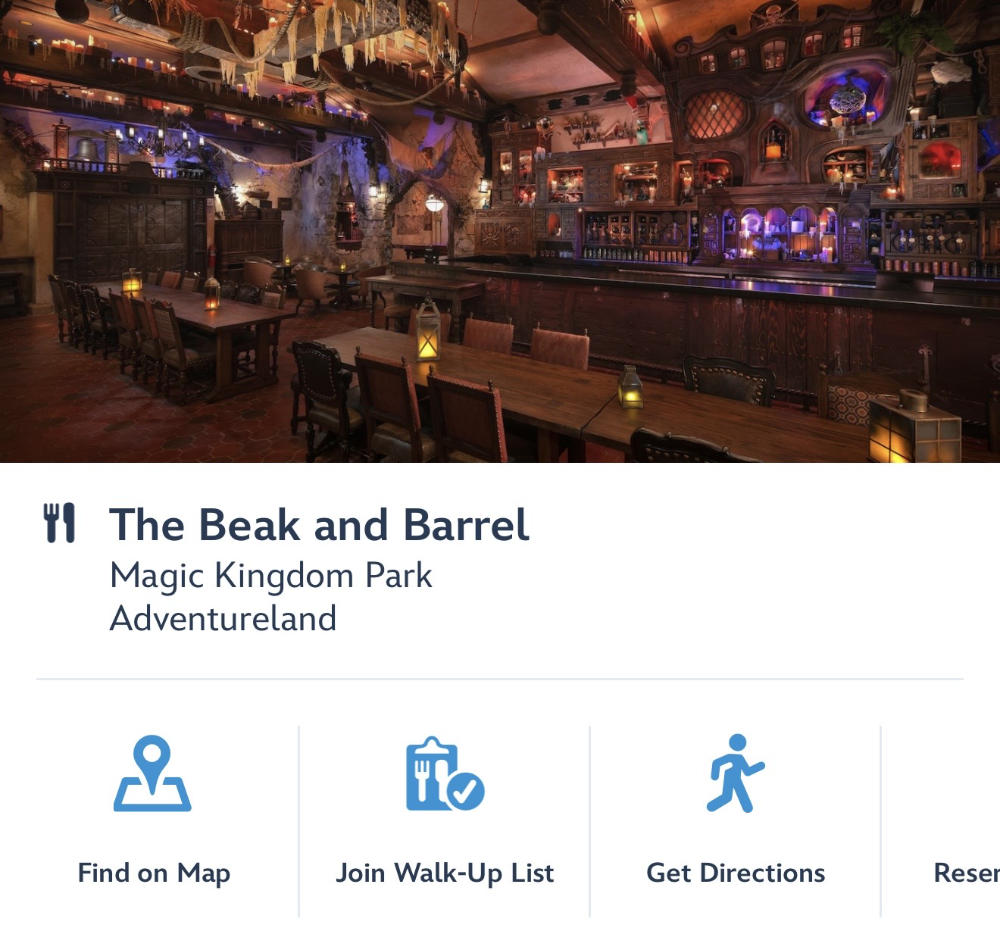 Beak & Barrel Walk Up Option