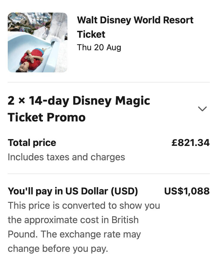 Booking.com USD Tickets