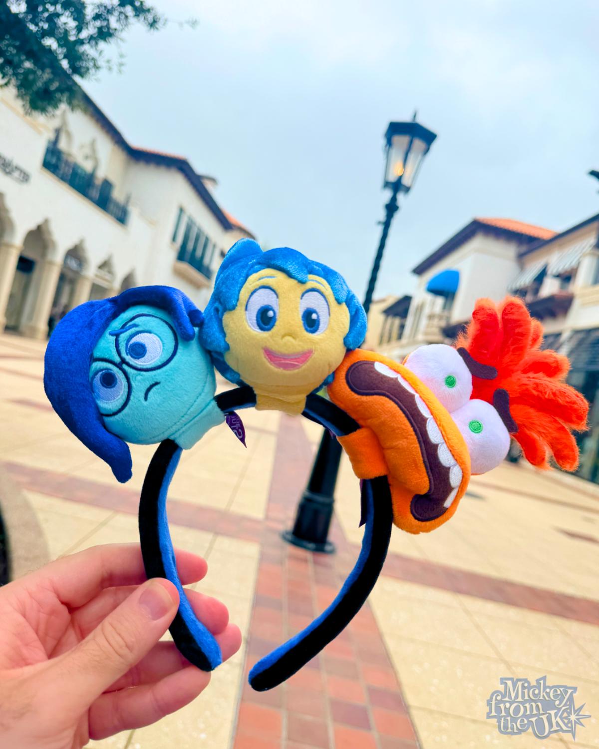 Create your own Disney headband with three character plushes