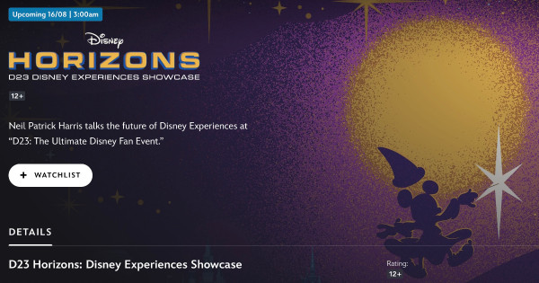 How To Watch D23 Horizons From The UK