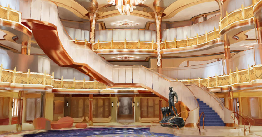 Disney Destiny Grand Hall Concept Art And Black Panther Statue Announced