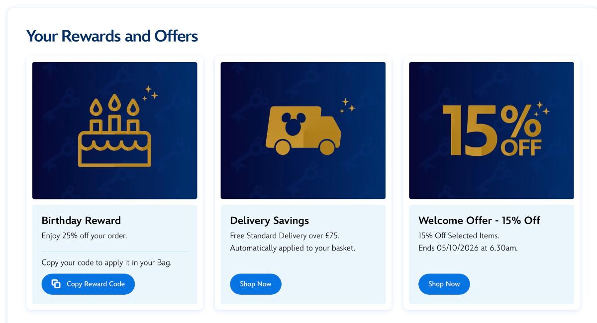 Disney Store Unlocked Perks and Rewards
