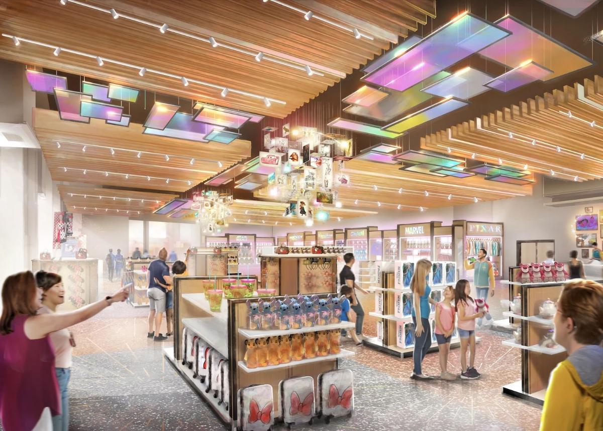 Disney Wonders concept art at Disney Village, Disneyland Pars Disney Wonders concept art at Disney Village, Disneyland Pars