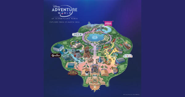 Disneyland Paris Unveils Disney Adventure World Map