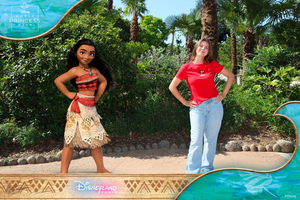 Disneyland Paris Moana Magic Shot during World Princess Week Disneyland Paris Moana Magic Shot during World Princess Week