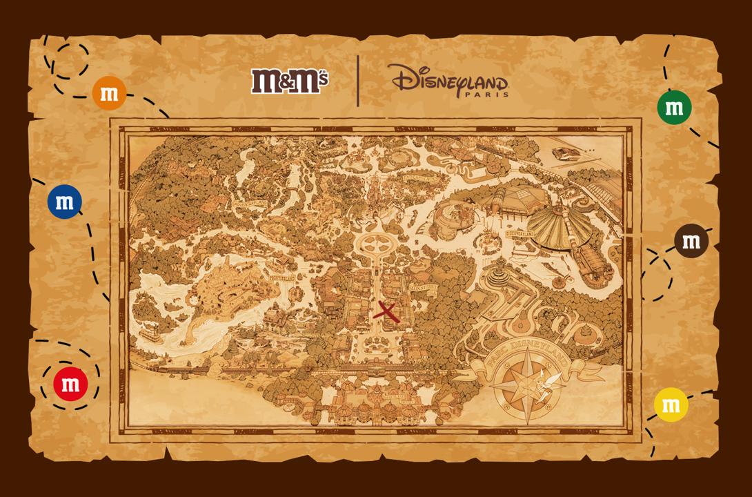 Disney Halloween Festival M&M'S Treat Hunt Map