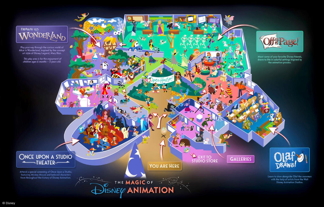 Magic Of Disney Animation Map