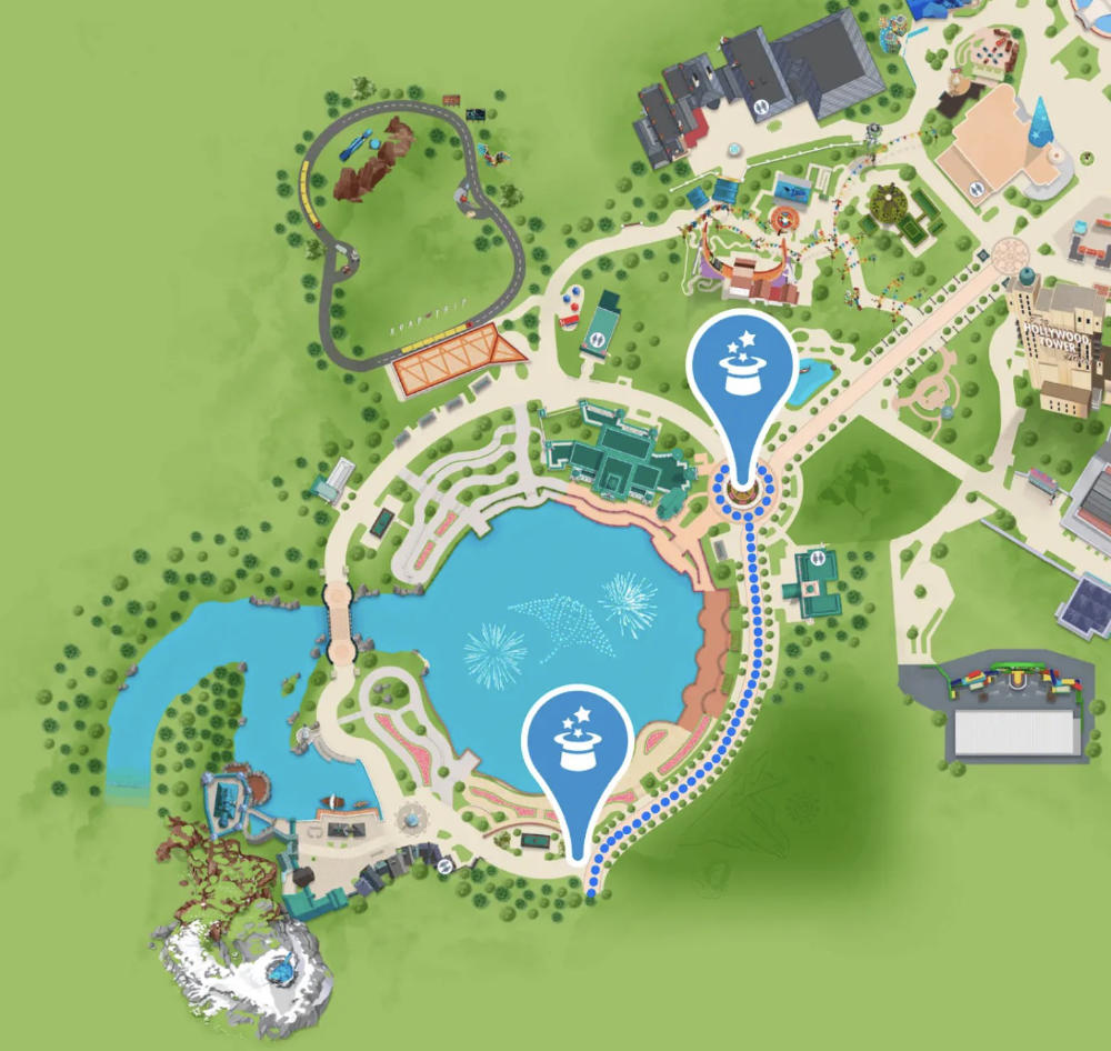 The Disney Princess Cavalcade Route