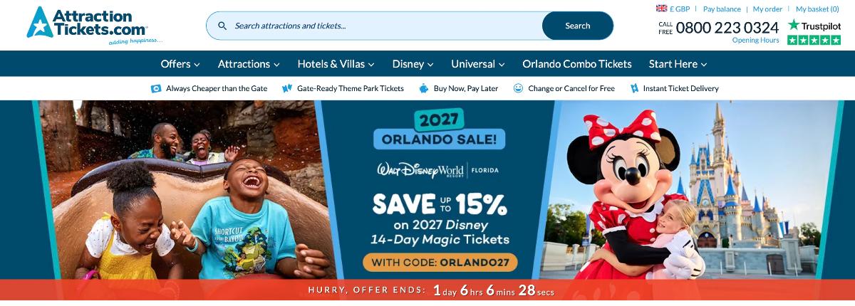 Example Attraction Tickets Walt Disney World ticket discount sale Example Attraction Tickets Walt Disney World ticket discount sale