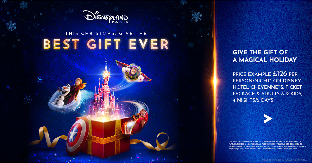 Book A Disneyland Paris Package - Price Example £126 Per Person, Per Night