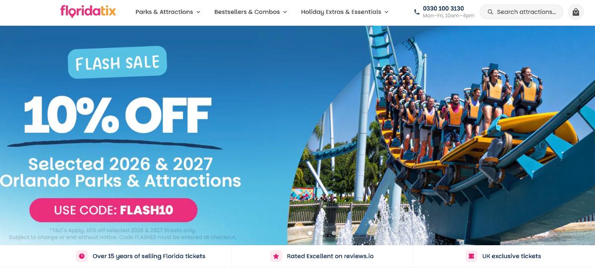Example FloridaTix Walt Disney World ticket discount sale Example FloridaTix Walt Disney World ticket discount sale