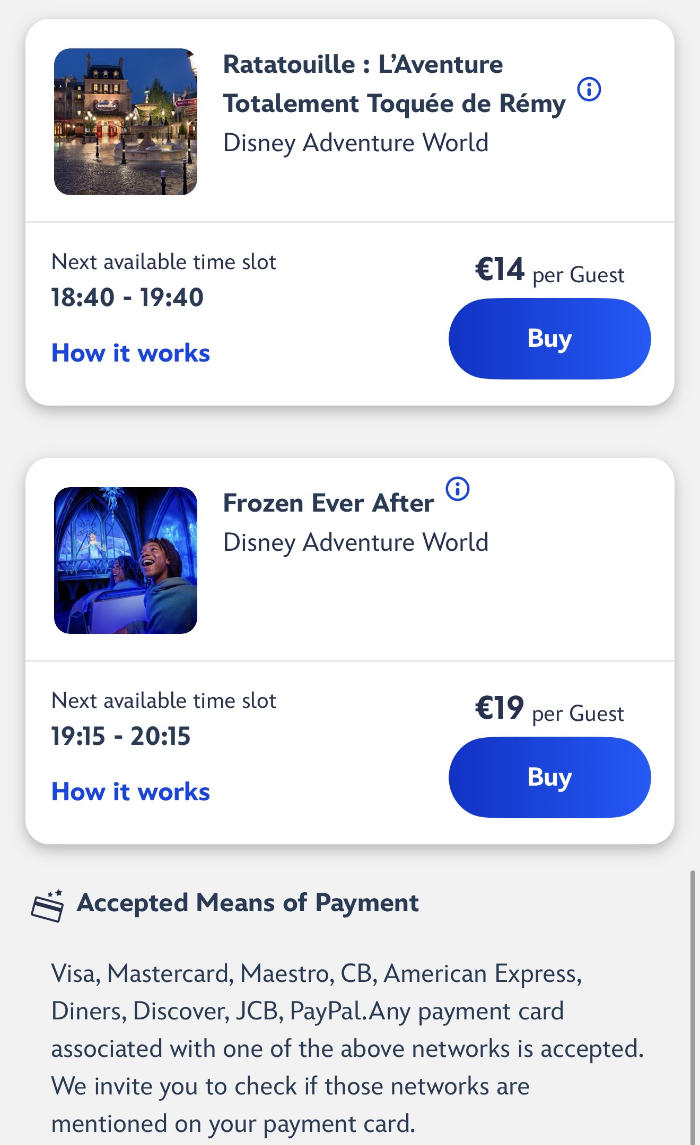 Frozen Ever After Premier Access pricing