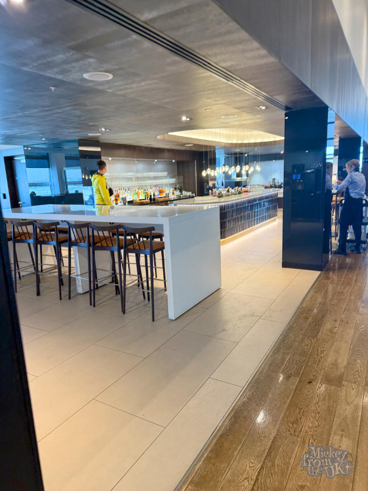 British Airways London Gatwick Club World business lounge seating area