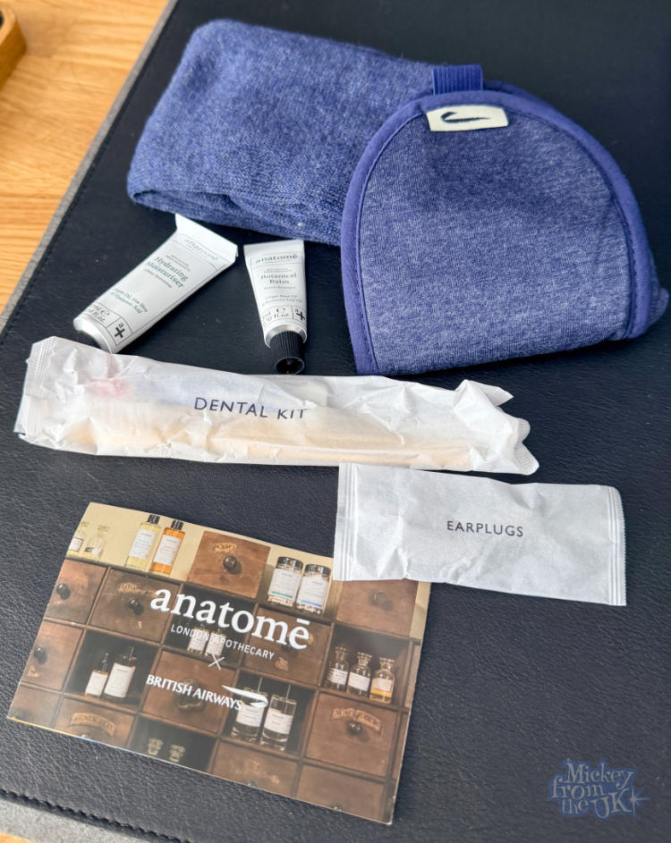 British Airways Club World anatome amenity kit 2026 replacement
