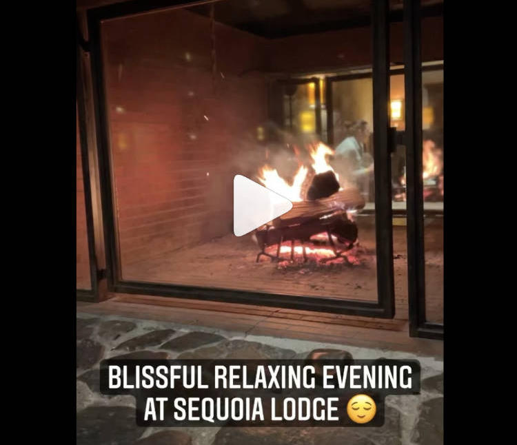 Our Disney Sequoia Lodge Redwood Bar Lounge ambience video on Instagram