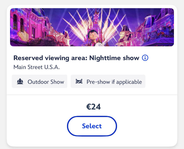 Disneyland Paris Fireworks Booking