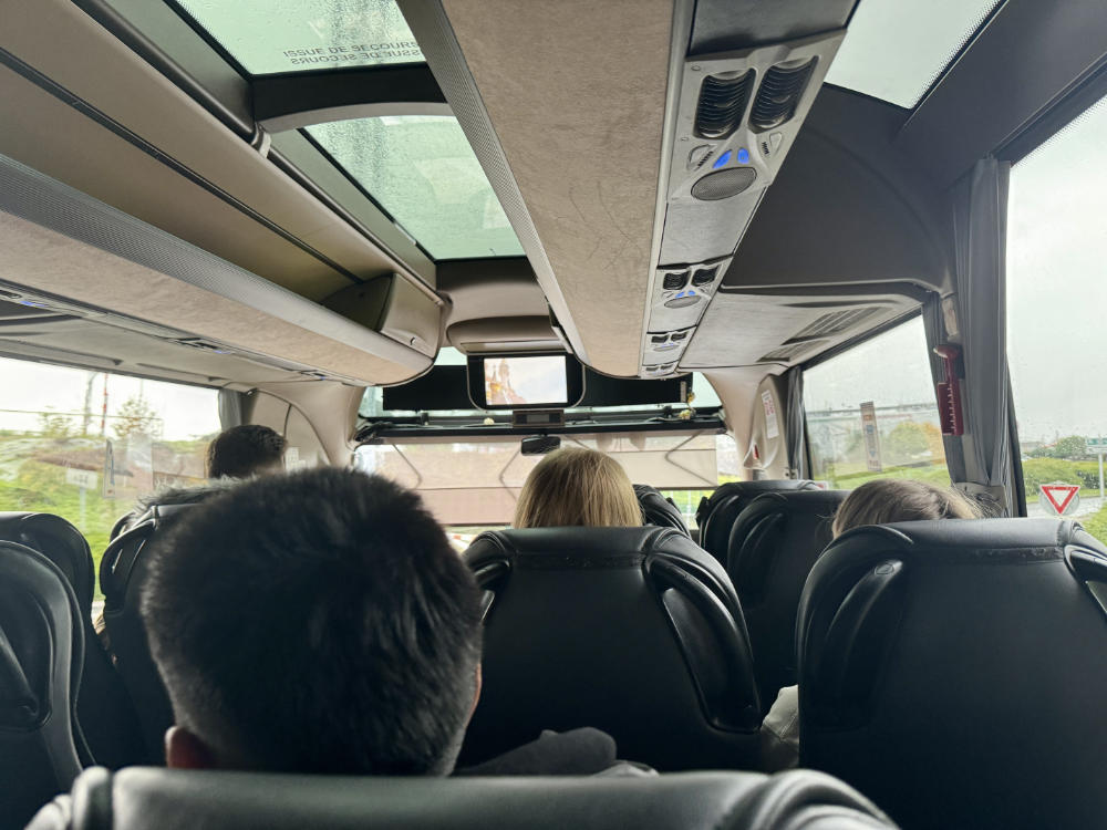 Onboard the Magical Shuttle bus